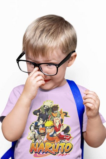 Round Neck Kids T Shirt Narato