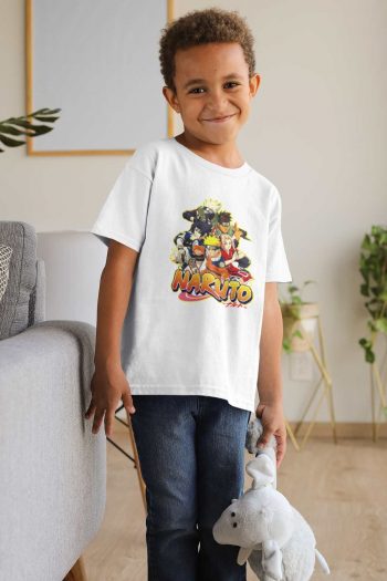 Naruto Round Neck Graphic Print for Boys and Girls