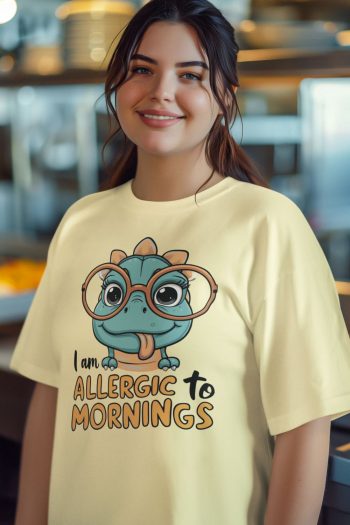 Allergic to Mornings Graphic T Shirt