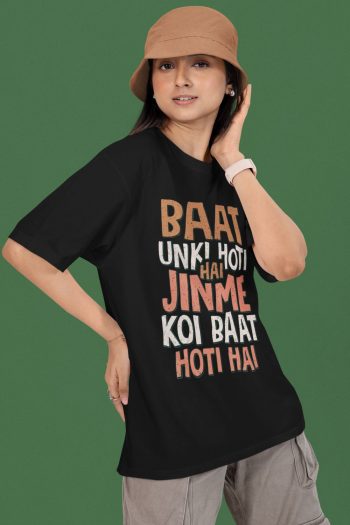 Black Color premium Quality Fabric T shirt