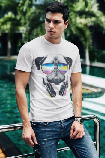 Funky puppy White T Shirt